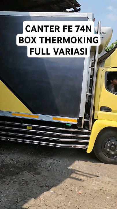 melihat tampilan mempesona mobil canter box thermoking full variasi