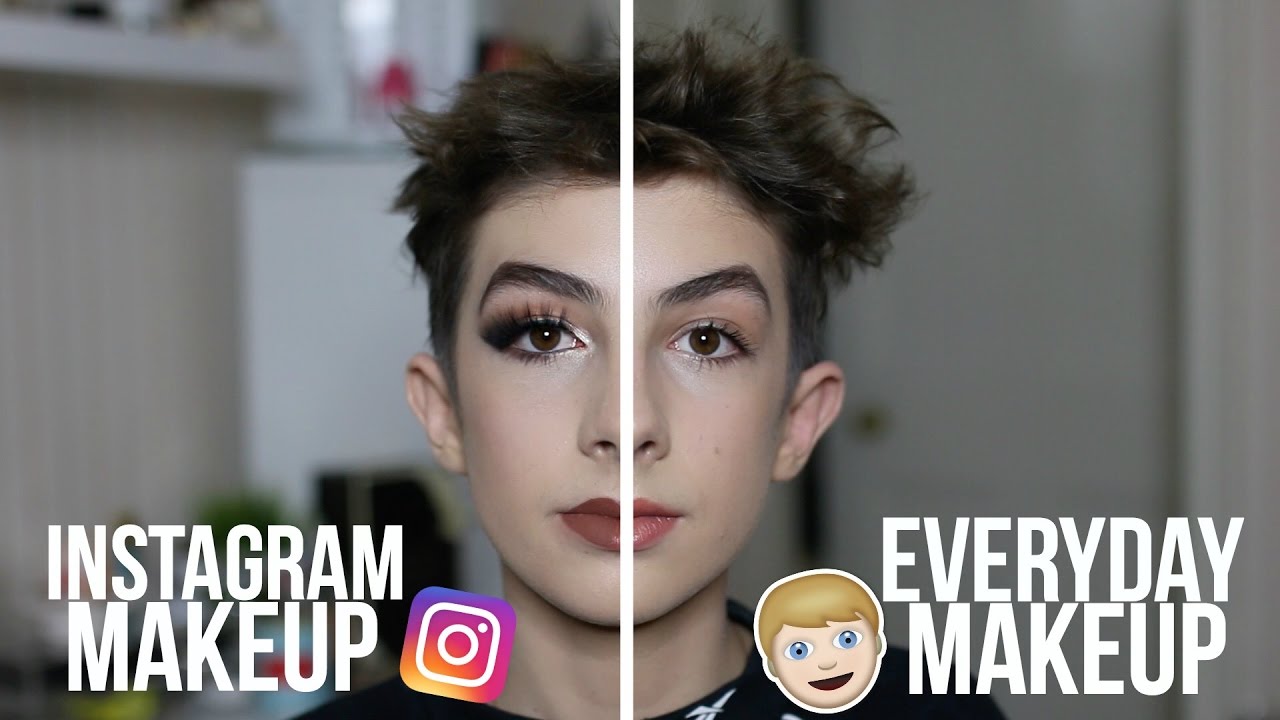Instagram Vs Real Life Makeup Tutorial Teenage Boy YouTube