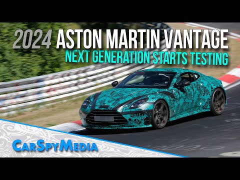 2024 Aston Martin V8 Vantage Coupé Prototype Caught Testing At The Nürburgring