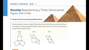 Ready Math Grade 6 Lesson 3.2 Develop Representing a Three-Dimensional Figure with a Net
