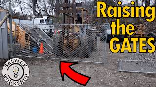 Building a Wall w/ Pallet Racking & a BIG Gate Install  ~ Part 10 ~ Rebuilding of 