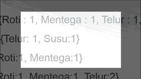 Tutorial perhitungan datamining metode assosiasi menggunakan algortima fp growth