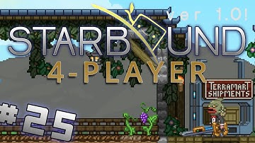 Starbound 1.0 - #25 - Stolen Money! (4 Player Starbound Gameplay)