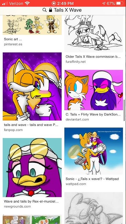 Looking at Tails X Wave for 10 seconds - YouTube
