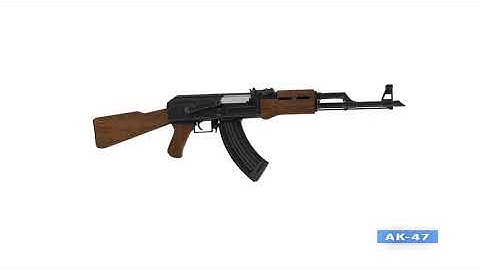 AK-47 3D-Model With Color & Texture