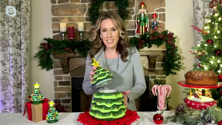 Mr. Christmas Nostalgic Iluminated Cookie Jar on QVC