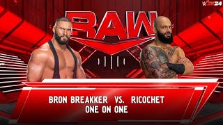 Bron Breakker vs. Ricochet : Raw highlights