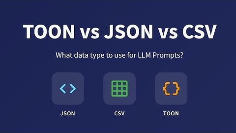 Toon vs Json vs CSV