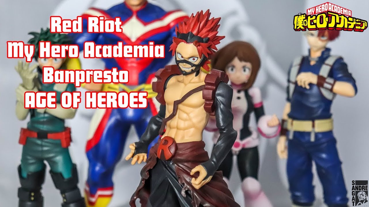 Red Riot Kirishima Banpresto Age Of Heroes My Hero Academia Unboxing Review Youtube