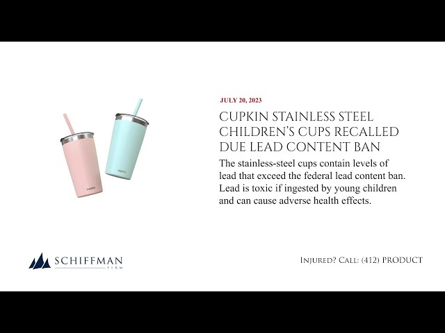 Soojimus Recalls Nearly 350K Cupkin Stainless Steel Cups Due to High Levels  of Lead