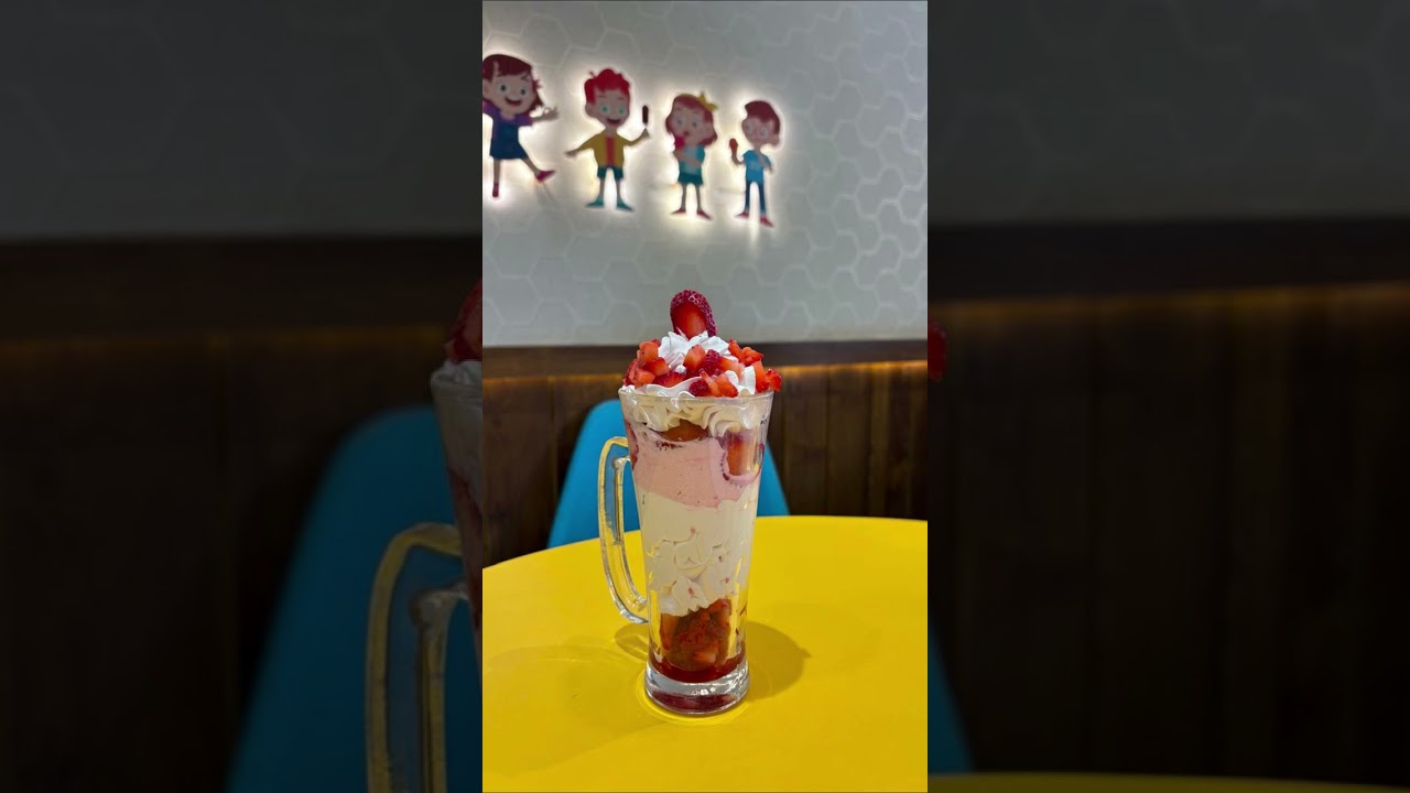 Dairish Ice Cream Menu on Screen