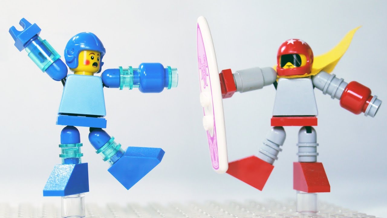 ロックマンとブルースをレゴでの作り方を教えてくれる動画