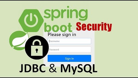 Spring Boot Security Form Authentication with JDBC and MySQL