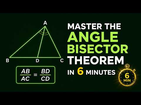 The Angle Bisector Theorem Finally Makes Sense! 📐 Interior & Exterior