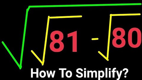 Simplify This Math Olympiad Problem