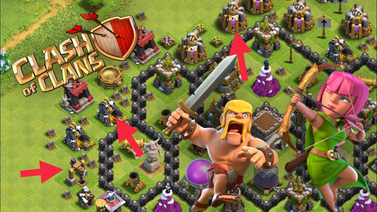 FARMEANDO CON BARCH O QUEEN WALK BARCH- CLASH OF CLANS