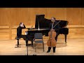 Sameer apte cello and owen dodds piano perform jean sibelius and kian ravaei  sunysb