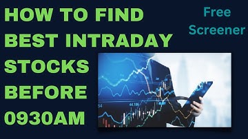 Chartink Screener 🔥 Select Stocks for Intraday | Intraday Stocks Selection