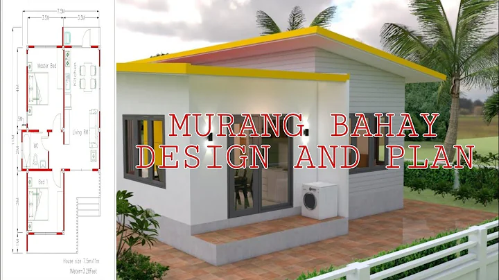 Murang bahay Design and Plan 7.5 x 11 | Bahay na pangarap ng lahat