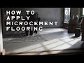 Microcement Flooring Tutorial for rustic and beautiful floors