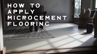Microcement Flooring Tutorial for rustic and beautiful floors