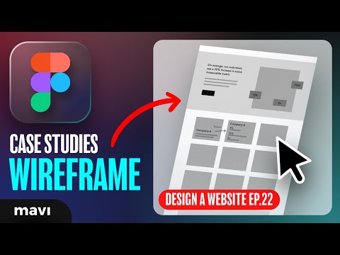 WEB DESIGN IN FIGMA ep.22: Wireframing & Layout for Case Studies – Free UX / UI Course