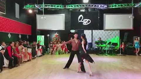 Rumba performance at Quoc Duong Dance Studio