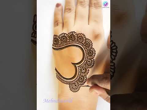 Easy Heart mehndi
