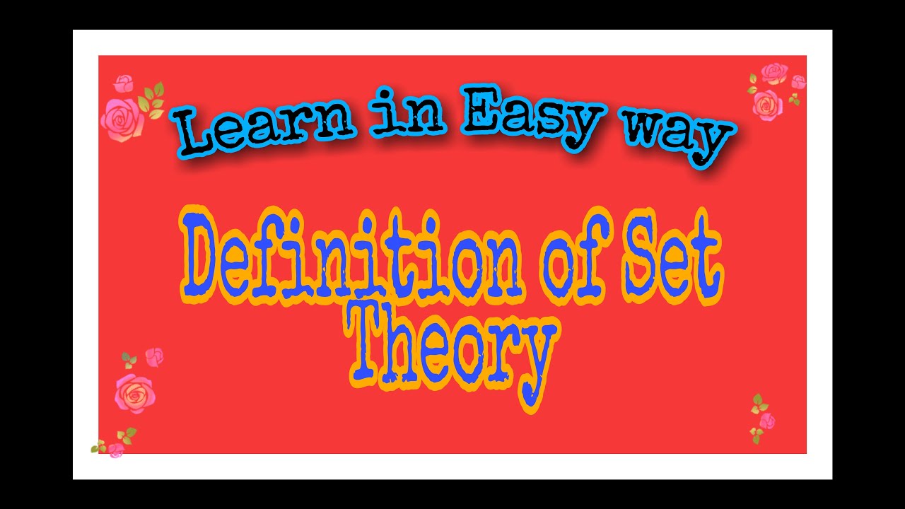 Set Theory||Defi||types