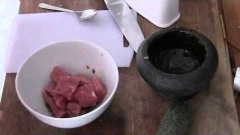 Sate van varkenshaas
