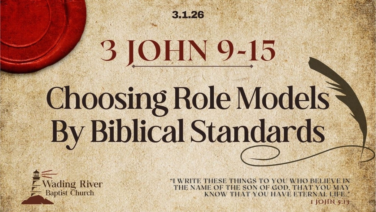 Exposition of the Word | Choosing Role Models By Biblical Standards - 3 John 1-8 | Pastor Ivan