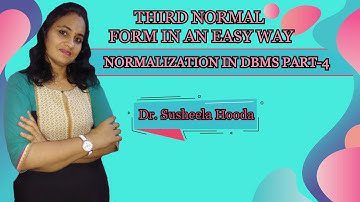 DBMS-Lect-21-What is third normal form?PGTComputer Science| UGCNET|GATE| B.Tech|computer science