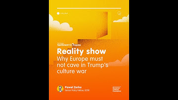 Beyond tanks and tariffs. Launch of the 2025 European Sentiment Compass.