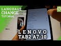 LENOVO Tab 2 A7 10 How To Change Language In Lenovo Tablet 