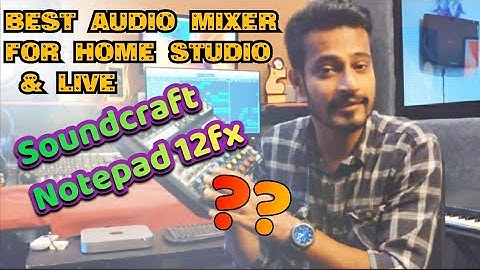 Best Audio Mixer for home Studio & Live | Soundcraft Notepad 12fx | Malayalam