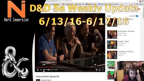 D&D Weekly Update-Survey Results! (6/13/16-6/17/16) | Nerd Immersion