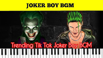 Joker Boy BGM | Tik Tok Joker Boy | Easy Piano Tutorial | Joker Theme | Rizxtarr Joker | Piano Notes