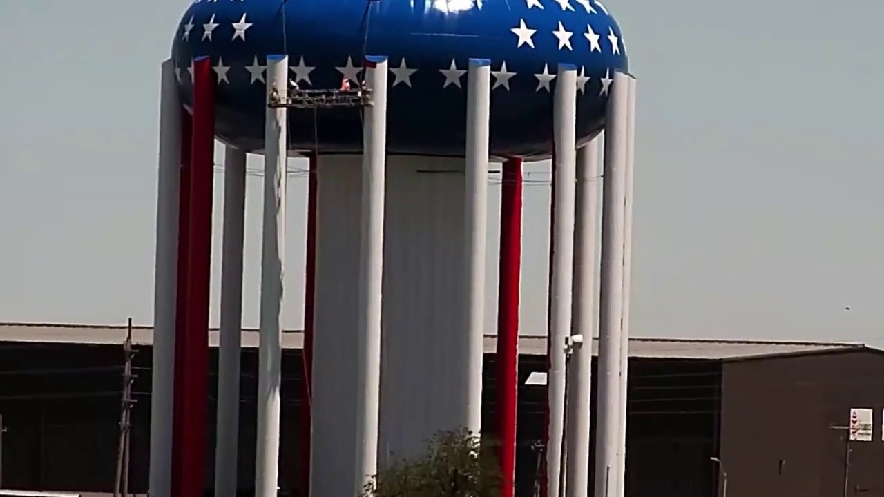 Findlay Salutes Veterans Water Tower YouTube