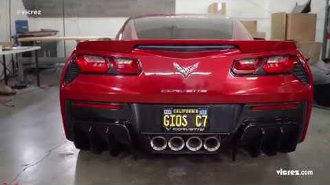 2014-2019 Corvette C7 Vicrez VZ3 Rear Diffuser vz100689 | Review & Install
