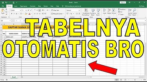 Cara Membuat Tabel Secara Otomatis di Microsoft Excel