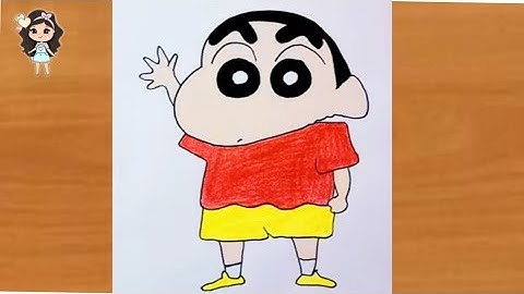 How to draw ShinChan step by step | Colour drawing Shin Chan Nohara yo yo