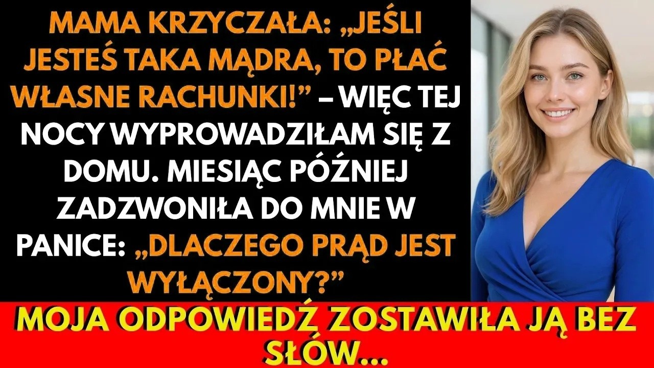 Mój telefon zaświecił się w środku nocy, a imię mamy na ekranie uderzyło we mnie jak cios prosto w klatkę piersiową. Dwadzieścia minut wcześniej wyrzuciłam z siebie tę samą kłótnię, którą...