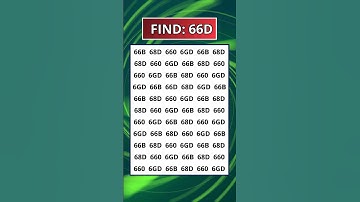 ✅ Can You Spot 66D Hidden Among 66B, 68D & 660? 👀 | Hard Focus Challenge Quiz #shorts
