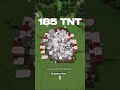 185 TNT EXPLOSION ON MINECRAFT #minecraft #tnt