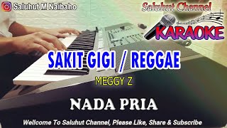 SAKIT GIGI ll KARAOKE REGGAE ll MEGGY Z ll NADA PRIA B=DO