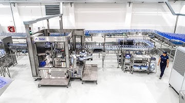 Complete PET water line on stage at Apemin Tusnad | Sidel