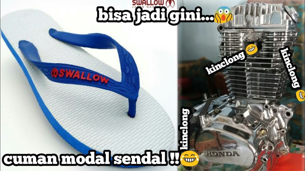 CUMAN SENDAL SWALLOW 😱!! BISA BUAT MATA AMPLAS POLES