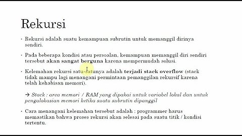 Day-11 dan 12 Teori Function dan Rekursif