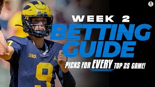 Free Picks for EVERY Top 25 game in College Football [Week 2 Betting Guide] | CBS Sports HQ