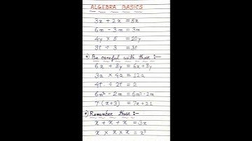 Algebra Basics 👍#shorts #viral